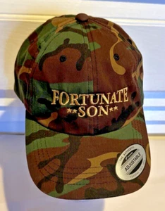 NUOVO/John Forgerty - Berretto stile baseball Fortunate Son - mimetico - CCR - OSFA - Foto 1 di 12