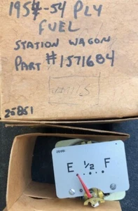 1954 Plymouth Station Wagon Original NOS MOPAR Fuel Gas Gauge - Picture 1 of 2