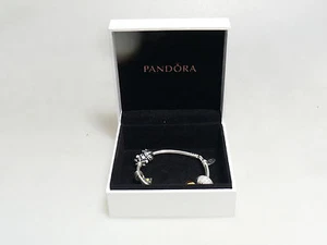 PANDORA Silver Charm Bracelet with 5 Charms | 925 Silver - Picture 1 of 4