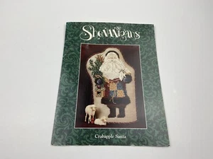 Shenanigans Crabapple Santa Cross Stitch Pattern Just Nan With Accessory Pack - Picture 1 of 5