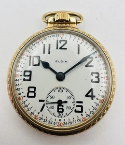 ELGIN 21 Jewel BW Raymond Grade 478 Model 15 Pocket Watch EXC Dial GF RUNNING - Picture 1 of 13