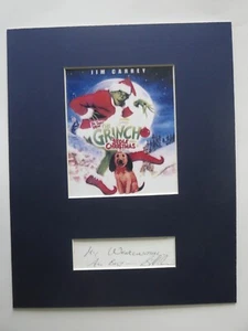 Autógrafo de Jim Carrey - How The Grinch Stole Christmas & Bill Irwin (Lu Lu Who) - Imagen 1 de 2