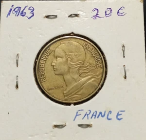 1963 20 CENTIME FRANCE COIN---NICE WORLD COIN - Picture 1 of 3