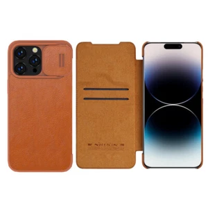 Nillkin Leder Flip Karten Ständer Kamera Schutz Cover Case für iPhone 14 Pro Max - Bild 1 von 31