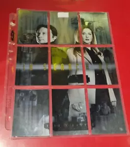 The X-Files Inkworks Juego completo de cartas de persecución S-1 a S-9 - Imagen 1 de 3
