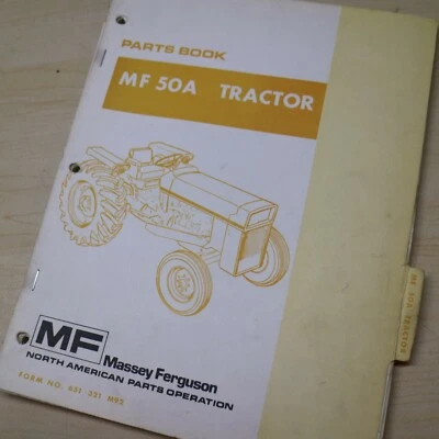 MF MASSEY FERGUSON 50A Industrial Tractor Parts Manual book catalog list spare  - Image 1 of 4