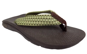 Chaco Flip-Flop Slides Casual Sandals Women's Size 5.0 M, Green-Brown - Picture 1 of 11