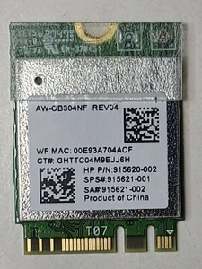 NEW HP 255 G7 15-CS 17-CA Wi-Fi 5 Wireless Adapter 915621-001 802.11AC/ABGN + BT - Picture 1 of 2