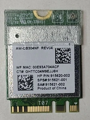 NEW HP 255 G7 15-CS 17-CA Wi-Fi 5 Wireless Adapter 915621-001 802.11AC/ABGN + BT - Image 1 of 2