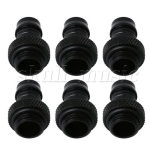 6pcs Fitting G1/4 Thread Soft Tube Barb Connector for Computer Water Cooling - Photo 1/7