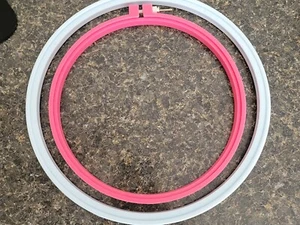 Embroidery Hoop Plasstic 10" Baby Blue 8" Pink Pre-owned - Picture 1 of 3