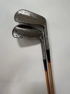 Spalding Hickory Kro-Flite Cushion-Neck Robert T Jones Jr. 2 Iron Set 6 7 Irons - Image 1 of 4
