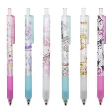 Anime Pens 6pcs Black Gel Ink Ballpoint pens Set Cute Writing Pens Anime Scho...