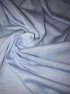 Light Blue Jersey Knit Stretchy Light Weight 59” Wide X 2 Yds Long - Picture 1 of 7
