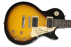 Guitarra Gibson Epiphone Les Paul con autógrafo firmado por Sergio Vallin Mana con certificado de autenticidad de la JSA - Imagen 1 de 2