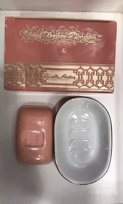 Jabón de baño descapotable Elizabeth Arden 5,25 OZ con plato de porcelana hecho en Japón nuevo en caja de colección Foto 1 de 4