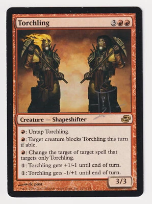 Silver Signed Torchling MP Planar Chaos Artist rk post 2007 WOTC MTG Magic Rare! - Image 1 of 2