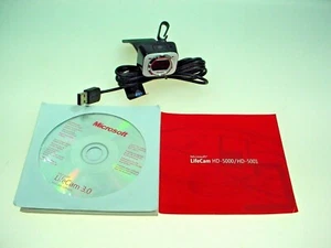 Microsoft LifeCam HD-5001 HD Webcam 720p Video Camera USB Zoom Manual Software - Picture 1 of 6