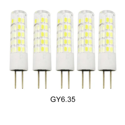 5pcs GY6.35 Bi-Pin LED Bulb AC/DC 12V 5W 64-2835 SMD Ceramic Light White H - Image 1 of 4