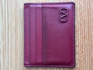 Valentino 6 Card Holder, Red, Very Good Condition (Moderately Used) - Picture 1 of 9