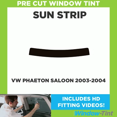 Pre Cut Tinted Sunstrip - For VW Phaeton Saloon 2003-2004 - 5% Limo Internal - Image 1 of 4