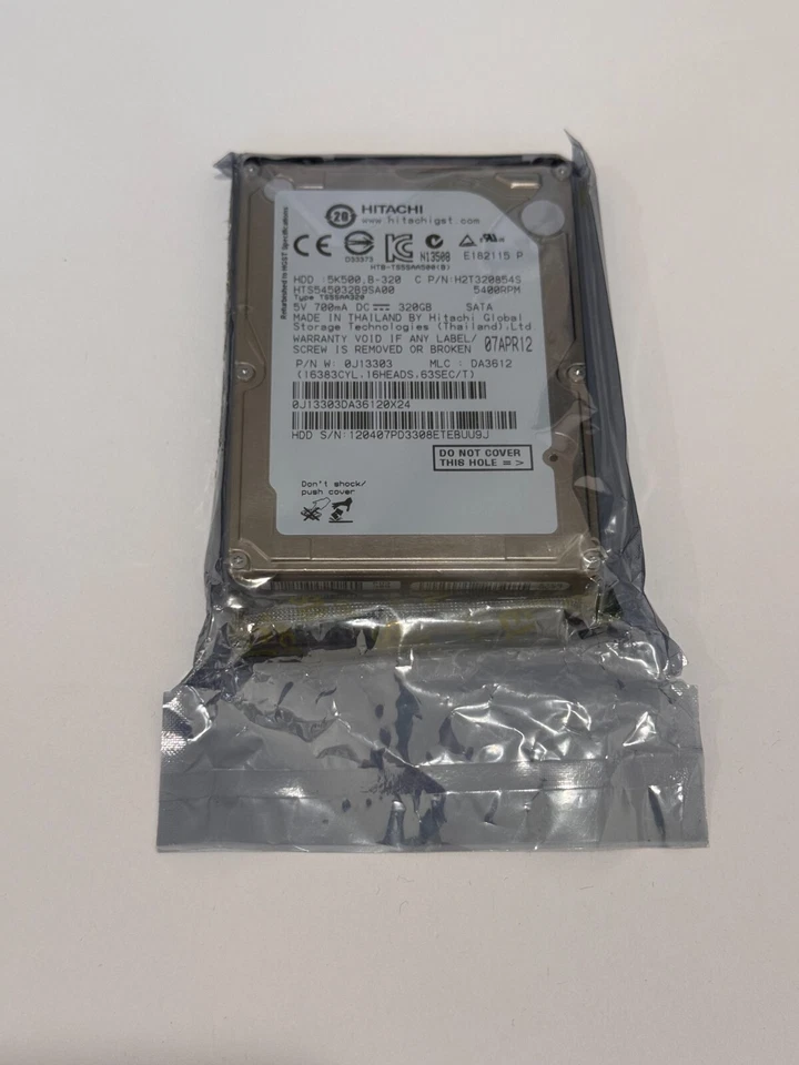 Hitachi Travelstar 5K500.B HTS545032B9SA00 320GB Internal 5400RPM 2.5" 0J13303 - Image 1 of 2