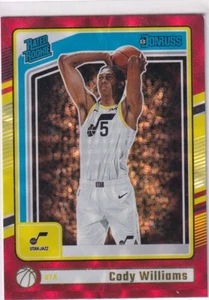 2024-25 Panini Donruss No. 230 Cody Williams Rated Rookie International Red - Bild 1 von 2