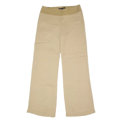 KAREN MILLEN Womens Trousers Beige Regular Flared Viscose W32 L32 - Image 1 of 4