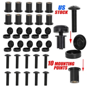For Arctic Cat Snowmobile Windshield Fasteners Hardware Screw Nuts Caps Mounting - Picture 1 of 11