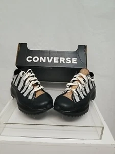 NEW Converse Run Star Hike Ox Black/Silver/Gold Unisex M3/W4.5 Lace Up Sneaker - Picture 1 of 13