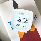 (White) LED Temperature Humidity Monitor Portable Digital Alarm