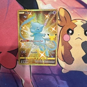 Pokémon Mew Holo Rare TCG Gold Card Celebrations 25th Anniversary 025/025 - Picture 1 of 2