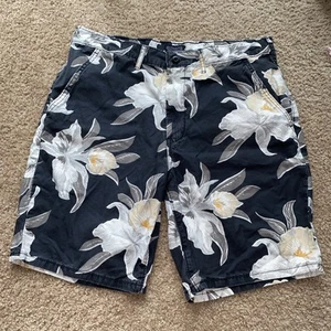 Levi Strauss Herren Shorts geblümt 34 Sommer Urlaub Strand Freizeit schwarz - Bild 1 von 7