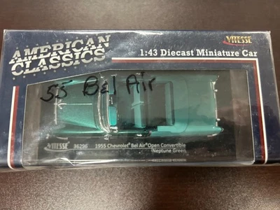 Chevrolet Bel Air Open Convertible Vitesse 1955 escala 1:43 verde Neptuno Foto 1 de 4