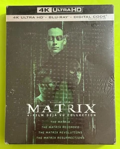 The Matrix: 4-Film Deja Vu Collection (2022) (4K Ultra HD, Blu-Ray) New/Sealed - Picture 1 of 2