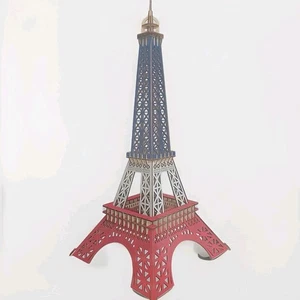 3D Puzzle Eiffel Tower Model 96 Piece Jigsaw Wood Wooden NEW Patriotic France - Picture 1 of 6