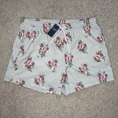NWT New Abercrombie & Fitch Swimming Shorts Men's XLarge Stretch Lined Butterfly - Image 1 of 4