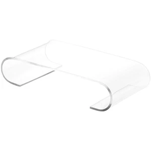 Plymor Clear Acrylic Scroll Display Riser, 1.375"H x 6.25"W x 3.5"D (1/8" thick) - Picture 1 of 2