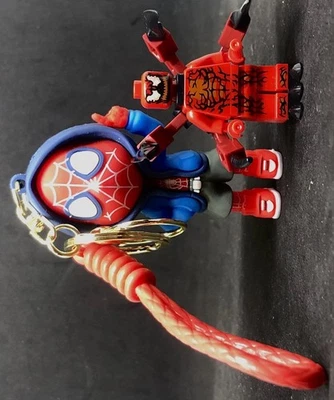LEGO © VENOM CARNAGE RED + BIG KEYCHAIN MORALES SPIDERMAN HERO - Image 1 of 4