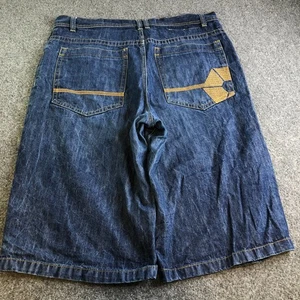 South Pole Shorts Mens 40 Blue Jorts Jean Denim Wide Baggy Y2K Skate 16" Inseam - Picture 1 of 10