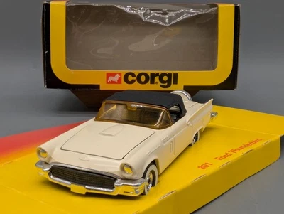 Modellautos 1:36 nicht 1:43 Corgi Toys 801 Ford Thunderbird mit OVP - Bild 1 von 4