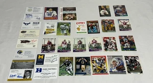 28 tarjetas de fútbol americano y tarjetas de visita firmadas - probablemente años 90 - Imagen 1 de 3