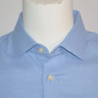 Camisa de Vestir Charles Tyrwhitt Calce Ajustado Azul Cuadros Algodón 16-35 Foto 1 de 4