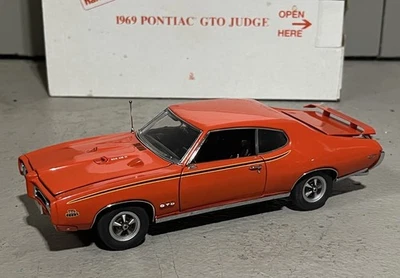Danbury Mint 1/24 Scale 1969 Pontiac GTO “Judge” Red/Orange W/Box - Image 1 of 4