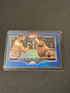 2025 Topps Chrome UFC Waldo Cortes Acosta #19 RC Rookie Blue Geometric /99 - Picture 1 of 2