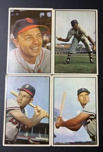 1953 Bowman Color Four Card Lot Average Good Condition Stanky Zernial Daniels + - Picture 1 of 2