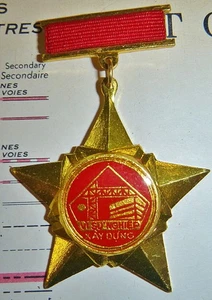 VC ARBEITSMEDAILLE - Vietcong - für Ihre Karriere im Bauwesen, Vietnamkrieg, D.889 - Bild 1 von 3