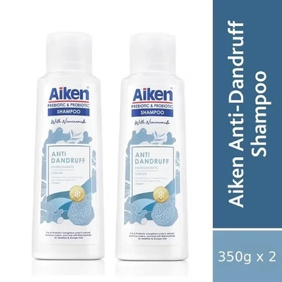 Aiken Anti-Dandruff Shampoo with Prebiotic & Probiotic – 2 Bottles (350g each) - Image 1 of 4