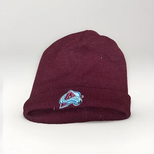 Colorado Avalanches Beanie Mütze Hockey NHL Winter Ski rot Bündchen Umschlag - Bild 1 von 6