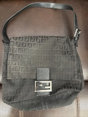 Fendi Zucchino Mamma Bucket 8BR001 Semi Shoulder Bag #T1104 - Image 1 of 4